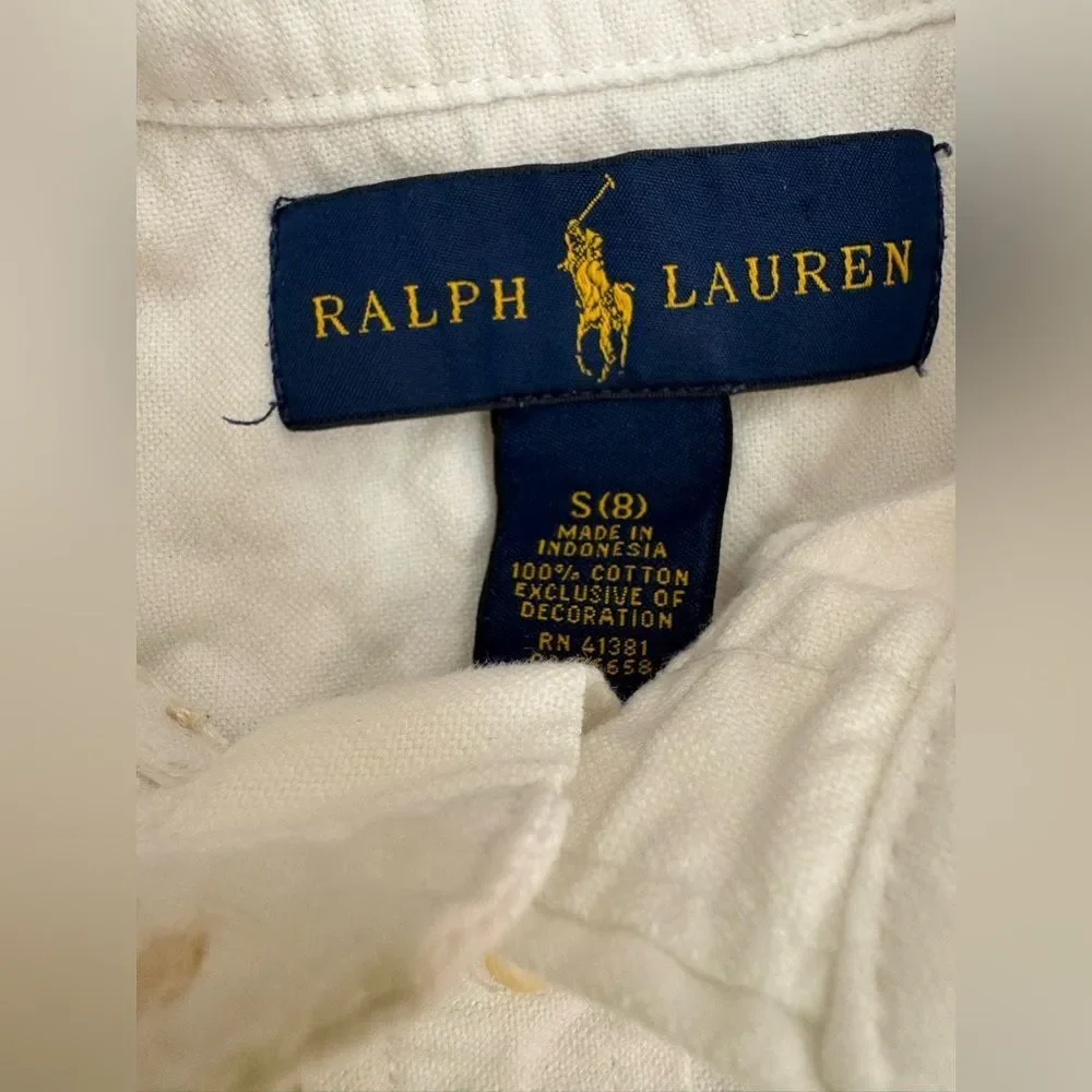Ralph Lauren White Polo Shirt